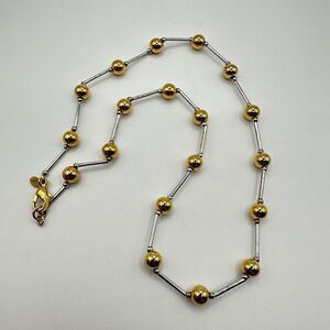 Premier Designs Two tone silver and gold ball signature necklace!